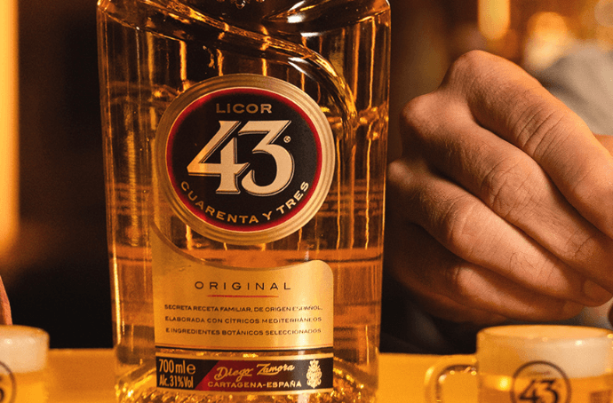 LICOR 43 CUARENTA Y TRES LIKIER etykieta